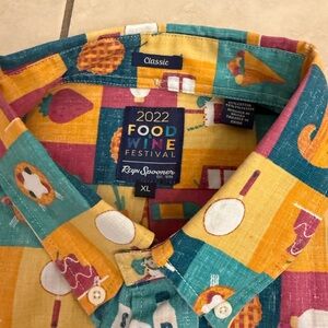 Reyn Spooner food and wine Festival Shirt from Epcot.